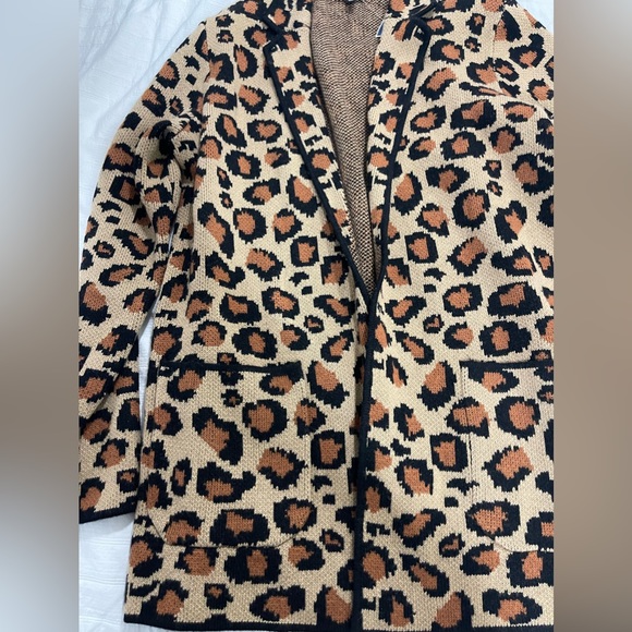 New Talbots leopard sweater blazer - Picture 6 of 6